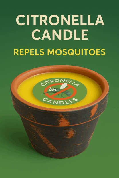Citronella Sivrisinek Kovucu Kavanoz Mum