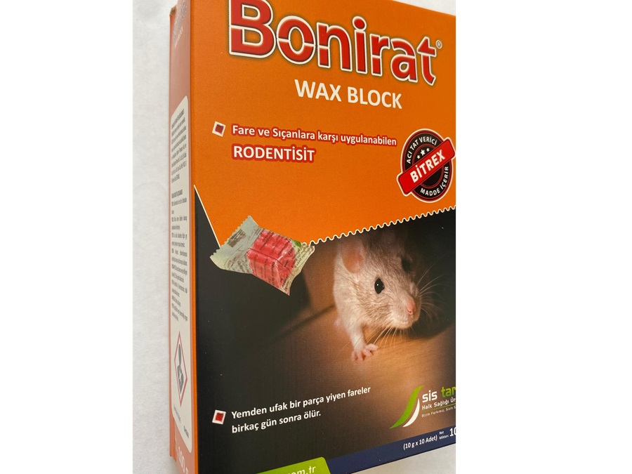 Bonirat Wax Blok 100 Gr Fare ve Sıçan Yemi - Görsel 2