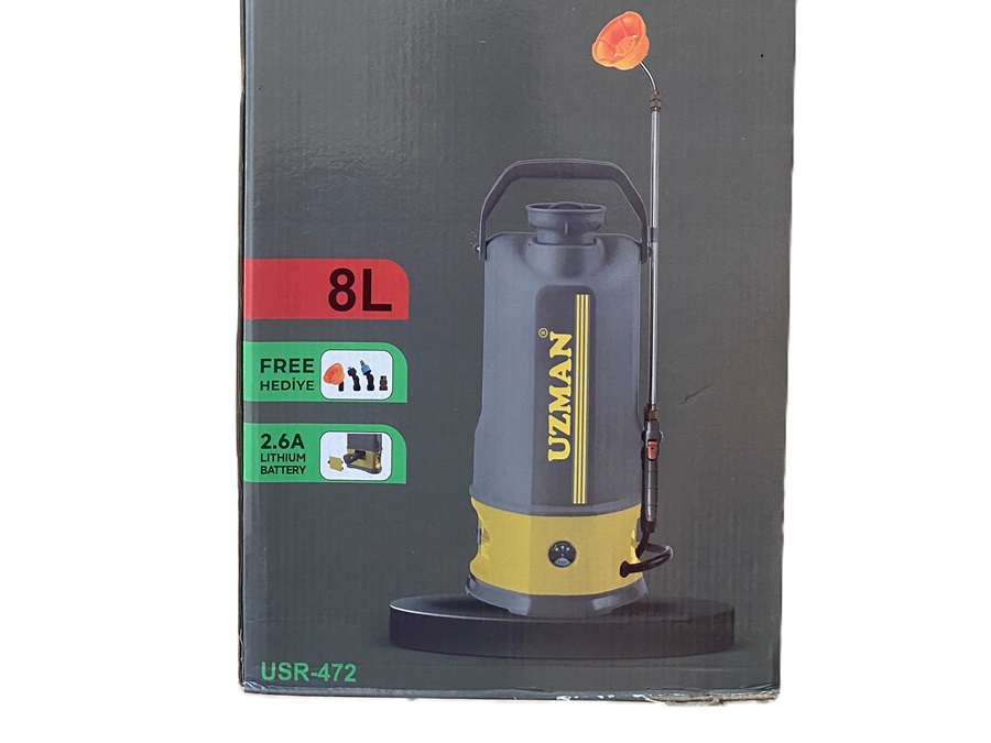 Uzman 8 Litre Şarjlı Akülü İlaçlama Pompası – 12V Lityum Bataryalı - Görsel 5