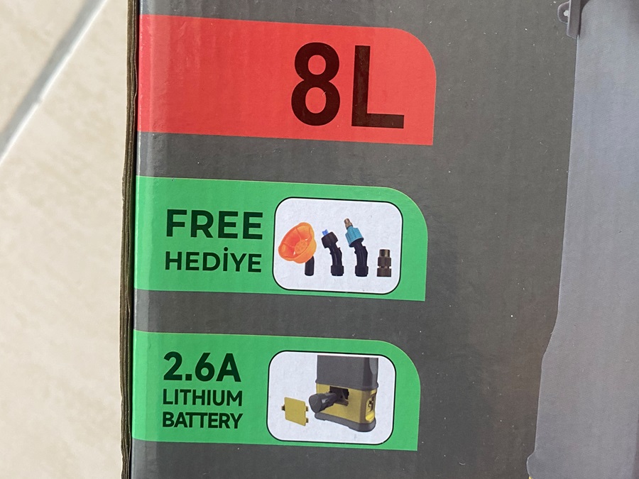 Uzman 5 litre şarjlı ilaçlama pompası püskürtme uçları